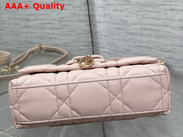 Dior My Tender Dior Top Handle Mini Bag in Pink Macrocannage Lambskin Replica