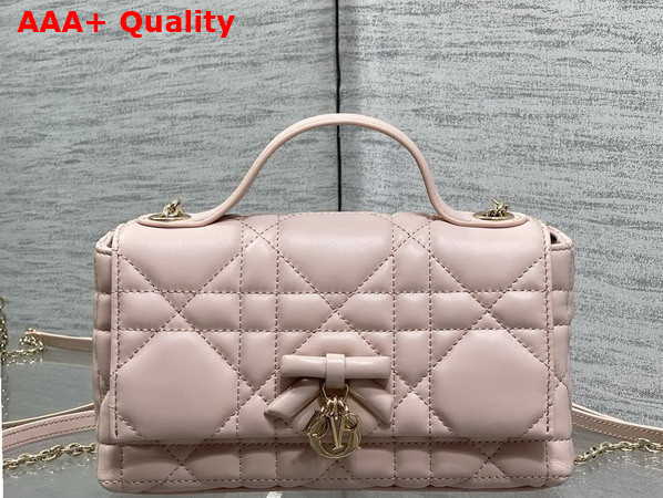Dior My Tender Dior Top Handle Mini Bag in Pink Macrocannage Lambskin Replica