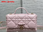 Dior My Tender Dior Top Handle Mini Bag in Soupir Pink Macrocannage Lambskin Replica