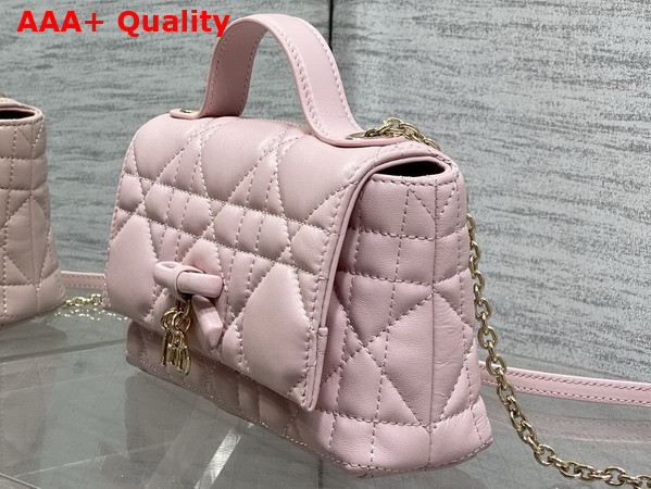 Dior My Tender Dior Top Handle Mini Bag in Soupir Pink Macrocannage Lambskin Replica