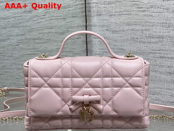 Dior My Tender Dior Top Handle Mini Bag in Soupir Pink Macrocannage Lambskin Replica