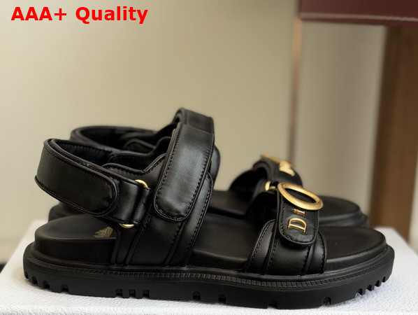 Dior Mydior Sandal in Black Lambskin Replica