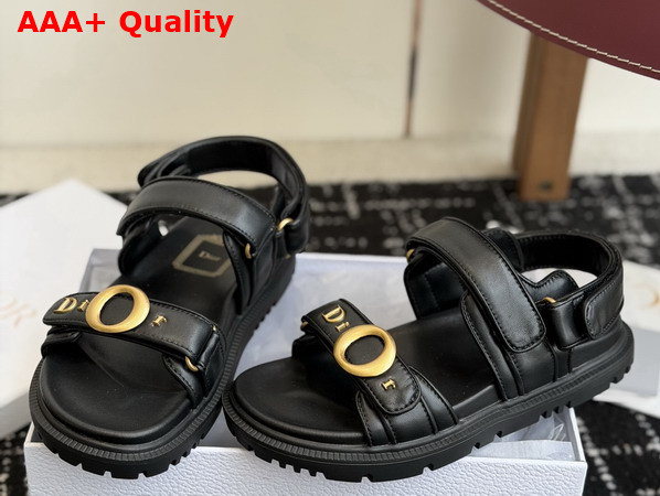 Dior Mydior Sandal in Black Lambskin Replica