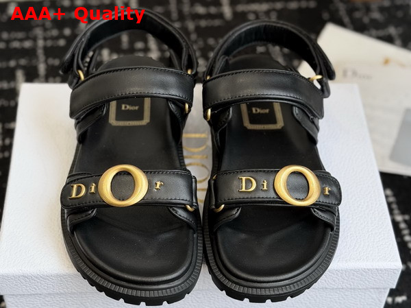 Dior Mydior Sandal in Black Lambskin Replica