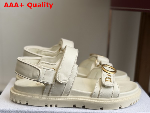 Dior Mydior Sandal in White Lambskin Replica