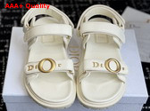 Dior Mydior Sandal in White Lambskin Replica