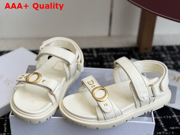Dior Mydior Sandal in White Lambskin Replica
