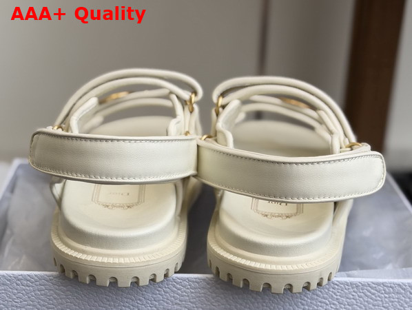 Dior Mydior Sandal in White Lambskin Replica