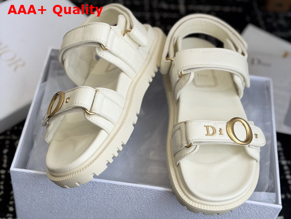 Dior Mydior Sandal in White Lambskin Replica