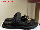 Dior Mydior Slide in Black Dior Oblique Jacquard Replica
