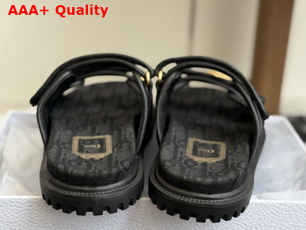 Dior Mydior Slide in Black Dior Oblique Jacquard Replica