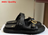 Dior Mydior Slide in Black Lambskin Replica