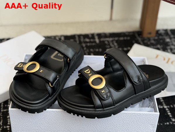 Dior Mydior Slide in Black Lambskin Replica