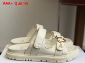 Dior Mydior Slide in White Lambskin Replica
