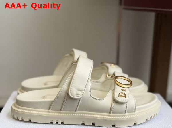 Dior Mydior Slide in White Lambskin Replica
