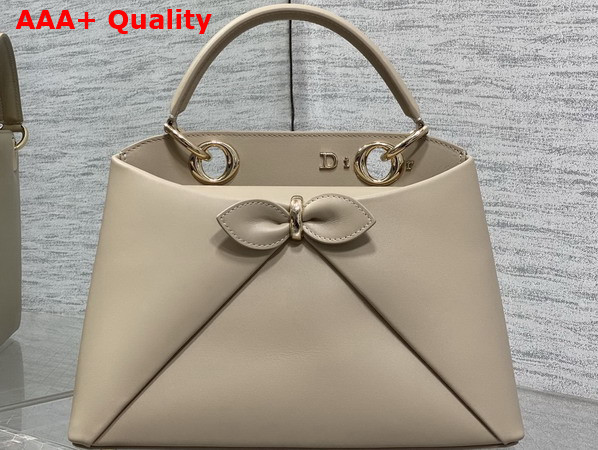 Dior Mydior Top Handle Bag in Beige Lambskin Replica