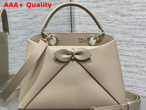 Dior Mydior Top Handle Bag in Beige Lambskin Replica