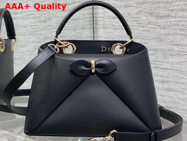 Dior Mydior Top Handle Bag in Black Lambskin Replica