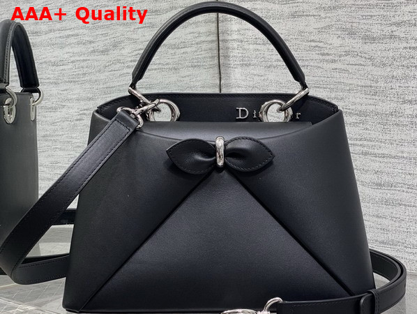 Dior Mydior Top Handle Bag in Black Lambskin Replica