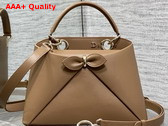 Dior Mydior Top Handle Bag in Camel Lambskin Replica