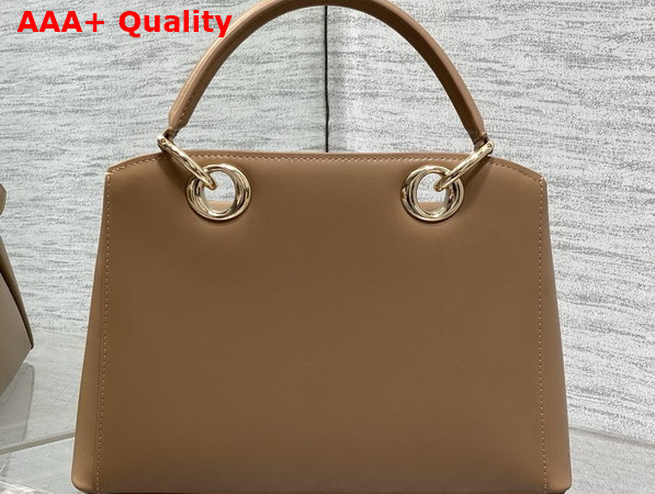 Dior Mydior Top Handle Bag in Camel Lambskin Replica