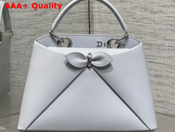 Dior Mydior Top Handle Bag in Ice Blue Lambskin Replica