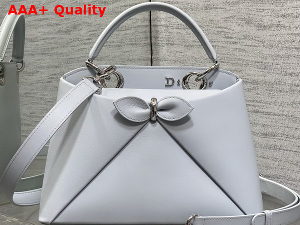 Dior Mydior Top Handle Bag in Ice Blue Lambskin Replica