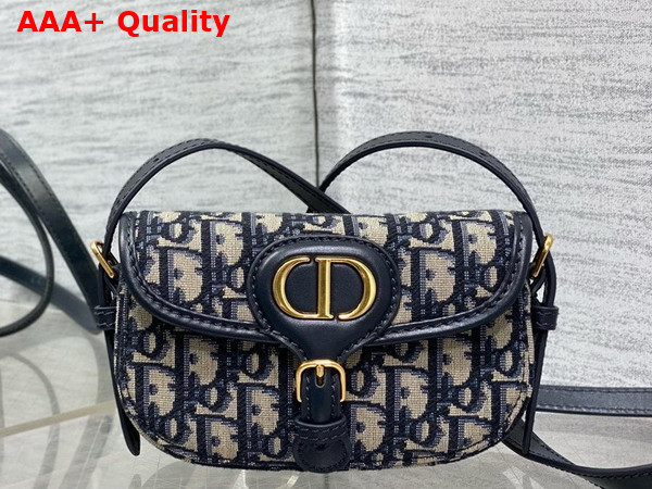 Dior New Dior Bobby Mini Bag in Blue Dior Oblique Jacquard Replica