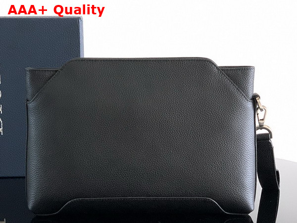 Dior Normandie A5 Triangle Pouch in Black Dior Icons Calfskin Replica