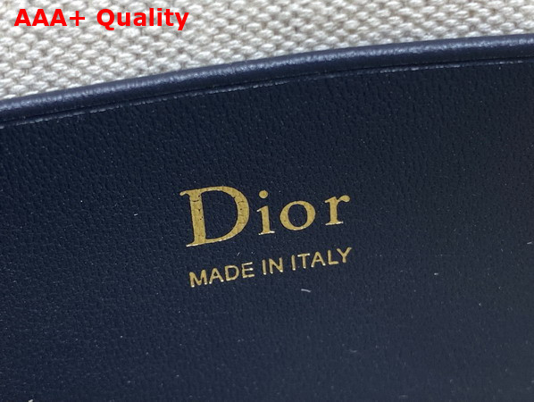 Dior Oblique Bow Pouch with Chain Blue Dior Oblique Jacquard Replica