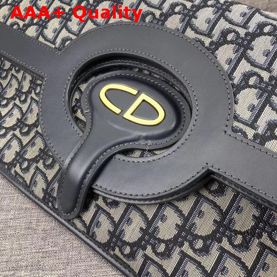 Dior Oblique Clutch in Blue Dior Oblique Jacquard Canvas Replica