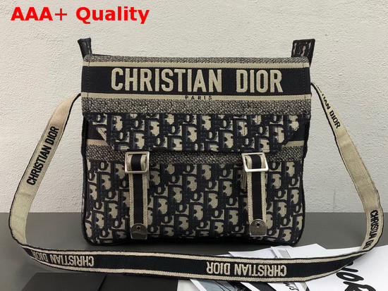 Dior Oblique Diorcamp Messenger Bag in Blue Replica