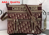 Dior Oblique Diorcamp Messenger Bag in Burgundy Replica