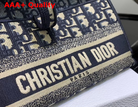 Dior Oblique Saddle Clutch in Blue Replica