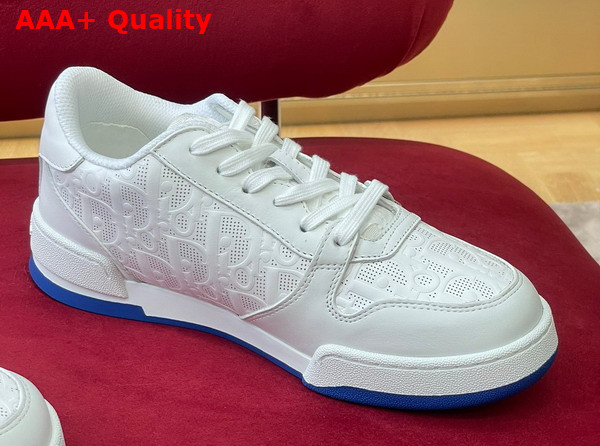 Dior One Sneaker White Dior Oblique Perforated Calfskin Replica