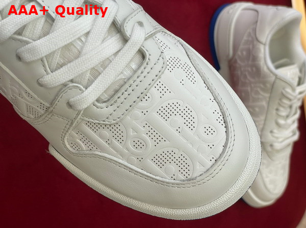 Dior One Sneaker White Dior Oblique Perforated Calfskin Replica