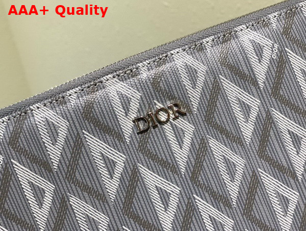 Dior Pouch Dior Gray CD Diamond Canvas Replica