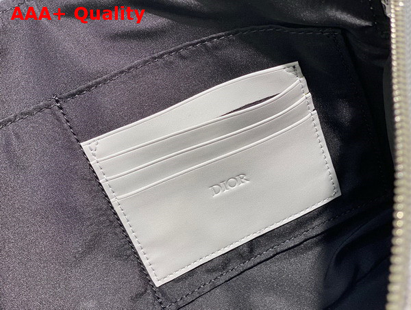 Dior Pouch Dior Gray CD Diamond Canvas Replica