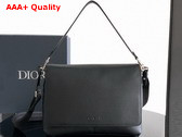 Dior Prive Messenger Bag with Flap in Black Dior Icons Calfskin Replica