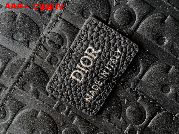 Dior Prive Messenger Bag with Flap in Black Dior Icons Calfskin Replica