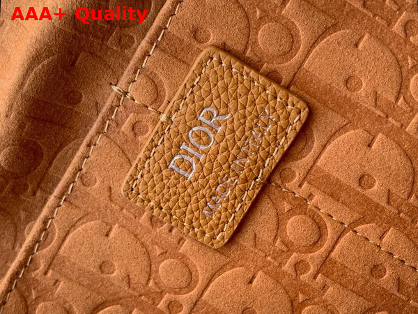 Dior Prive Messenger Bag with Flap in Brown Dior Icons Calfskin Replica