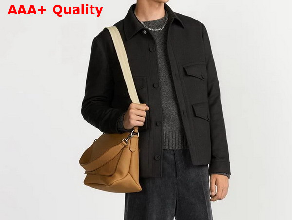 Dior Prive Messenger Bag with Flap in Brown Dior Icons Calfskin Replica