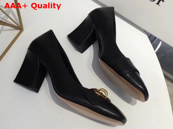 Dior Pump in Black Calfskin Replica