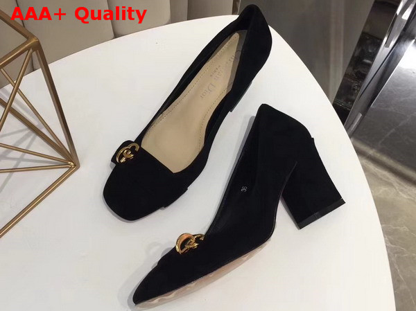 Dior Pump in Black Suede Calfskin Replica