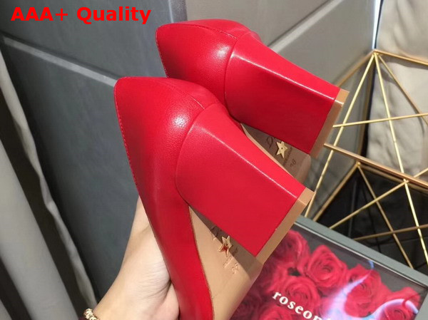 Dior Pump in Red Calfskin Replica