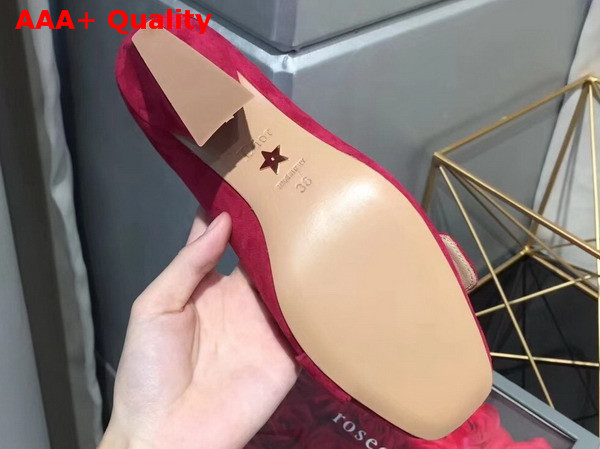 Dior Pump in Red Suede Calfskin Replica