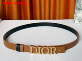 Dior Reversible D Dream Belt Black and Brown Smooth Calfskin 20mm Replica