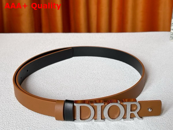 Dior Reversible D Dream Belt Black and Brown Smooth Calfskin 20mm Replica