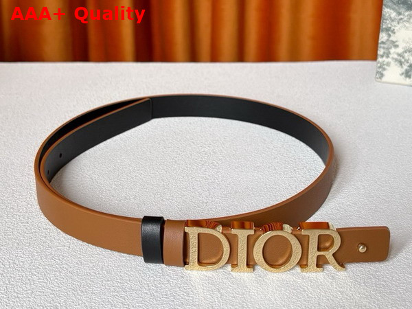 Dior Reversible D Dream Belt Black and Brown Smooth Calfskin 20mm Replica