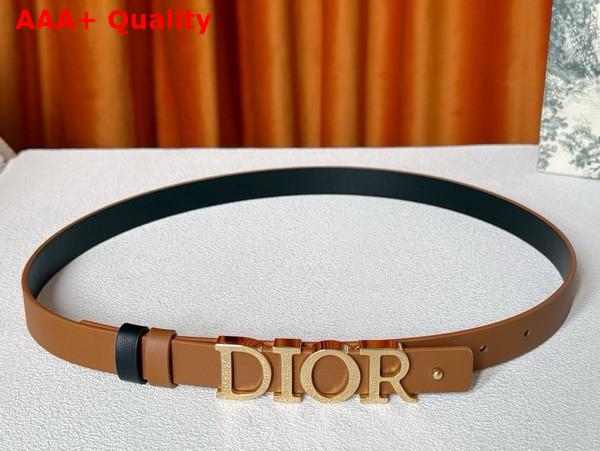 Dior Reversible D Dream Belt Black and Brown Smooth Calfskin 20mm Replica